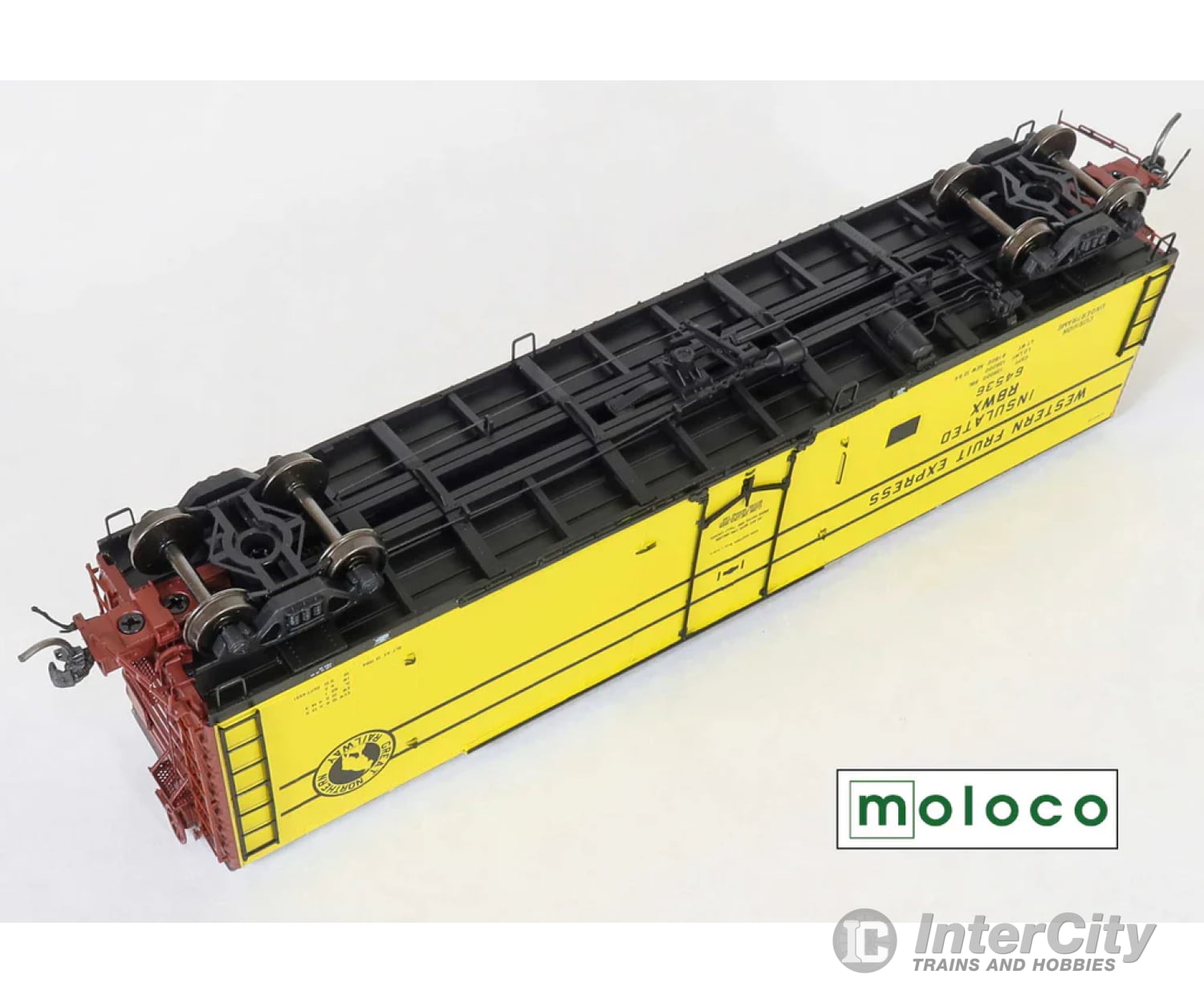 Moloco Ho 33018 Rbwx 1964 Delivery Fge 50’ Rbl Plt B 7 + 7R 10-1 Ctr Door - 64535 (Key) Freight Cars