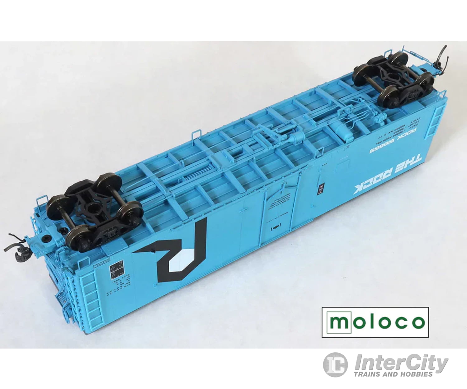 Moloco Ho 33020 Rock Repaint Ax 3-77 Fge 50’ Rbl Plt B 7 + 7R 10-1 Ctr Door - 516655 Freight Cars