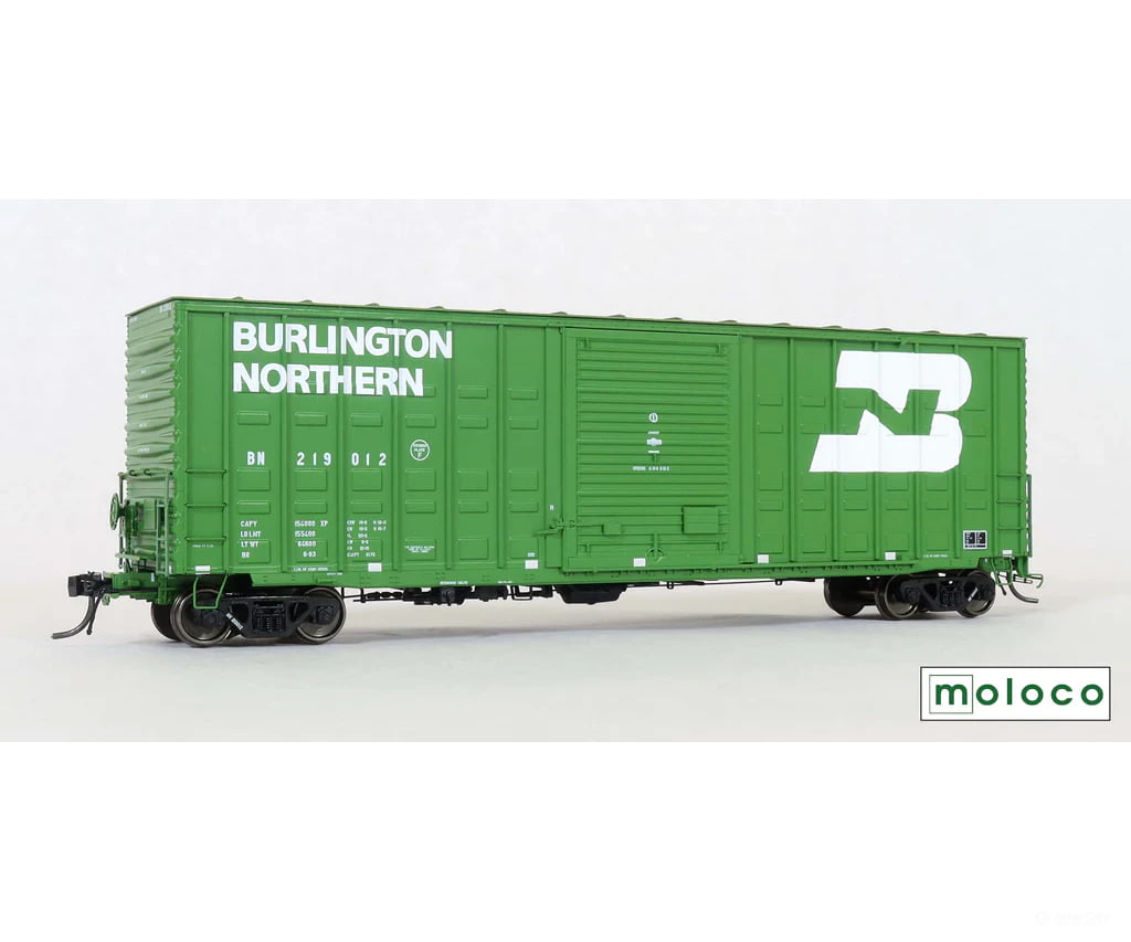 Moloco HO 60019-05 ACF 50’ Hicube Waffle 10-6 YSD - Burlington Northern BN 219055 Freight Cars