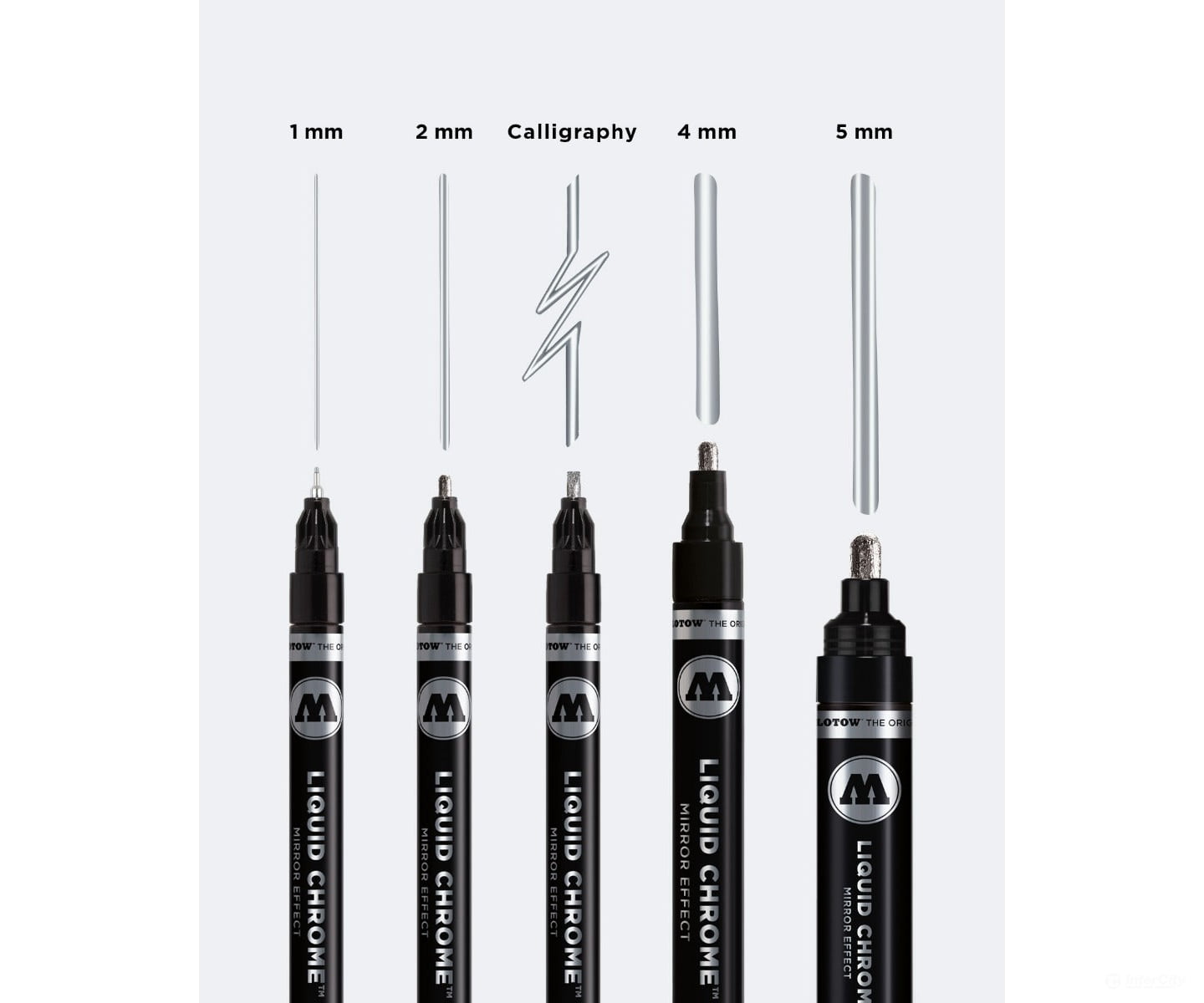 Molotow 703101 Liquid Chrome Paint Marker 1Mm Tip