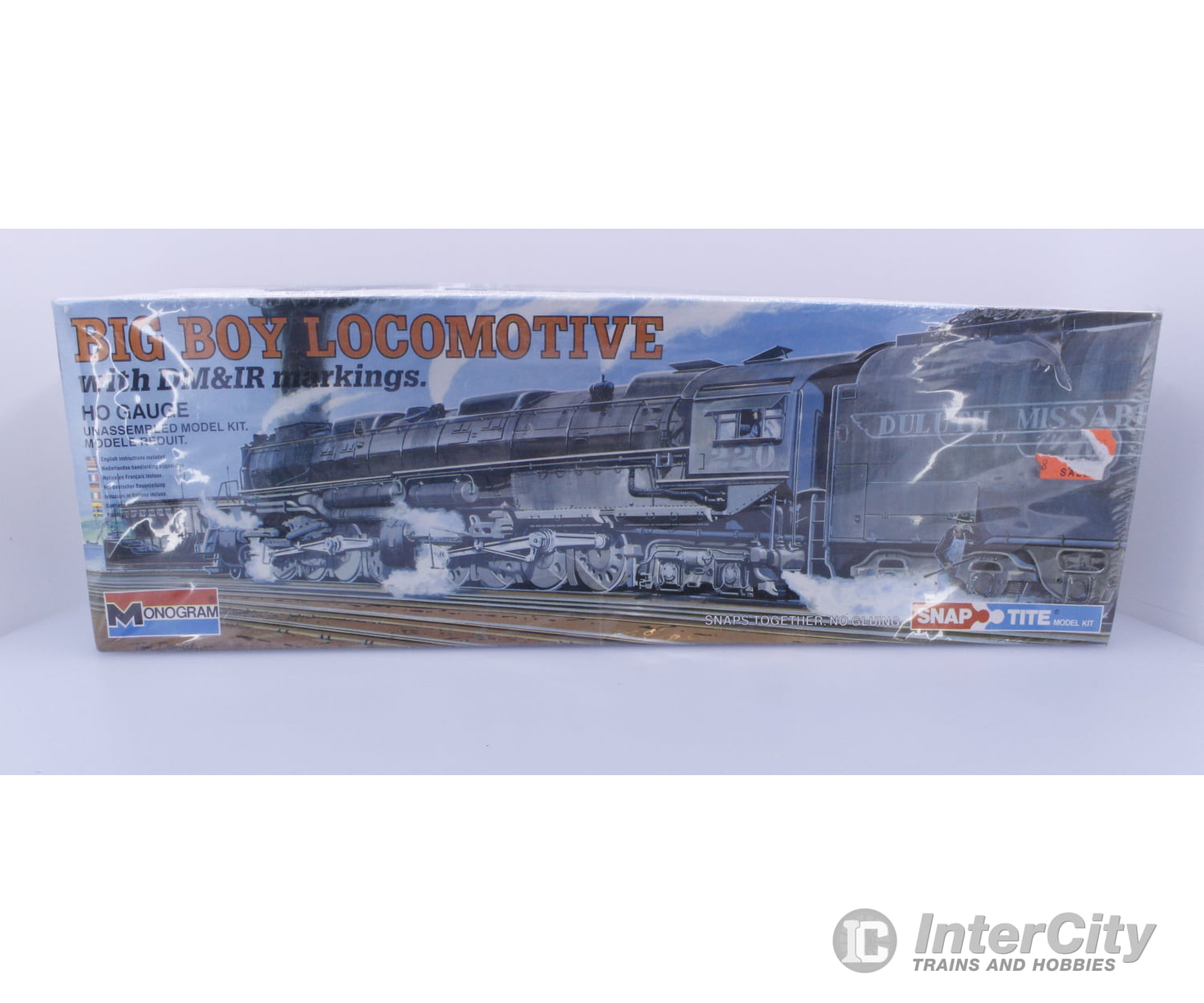 Monogram 1602 HO Big Boy Plastic Model Kit Snap-Tite Structures