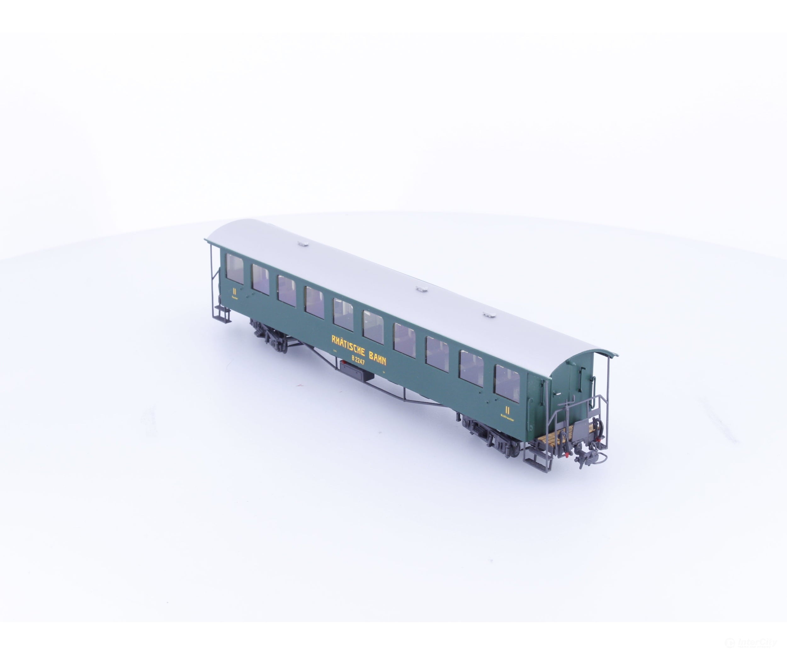 Motreno B2247 HOm RhB Brass Passenger Coach B2247 - European Passenger Cars