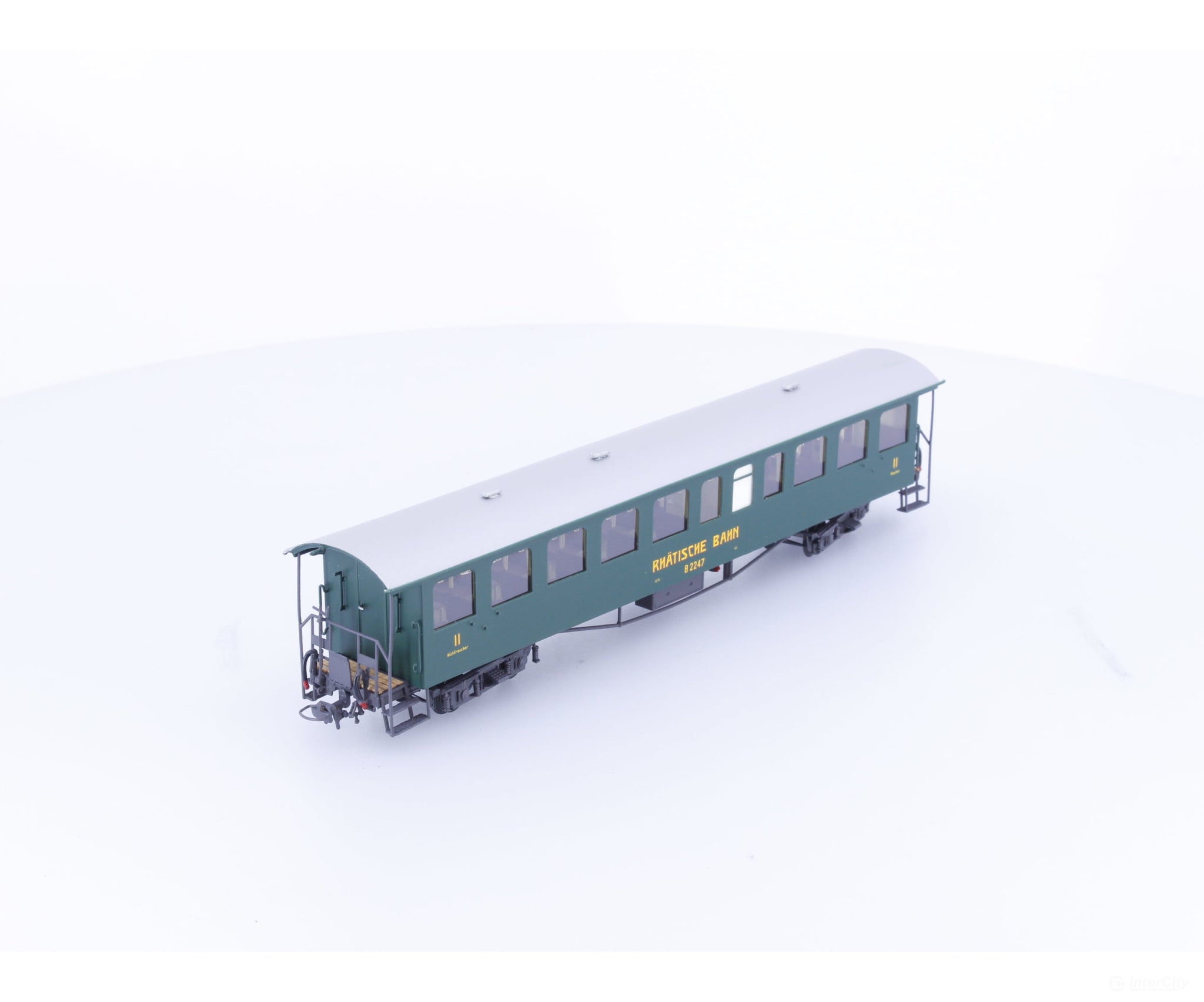 Motreno B2247 HOm RhB Brass Passenger Coach B2247 - European Passenger Cars