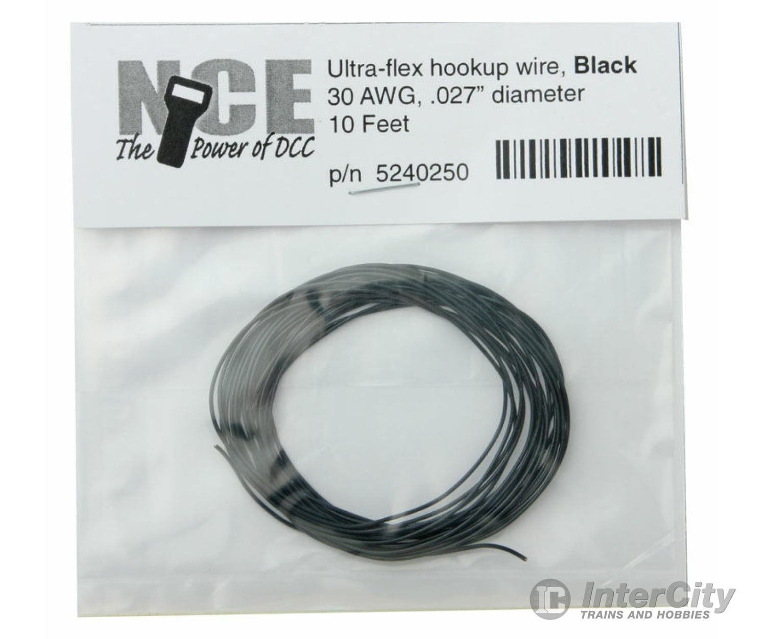Nce 250 Ultraflex Hook-Up 32Awg.023 Diameter Wire -- Black 10’ 3.05M Dcc Accessories