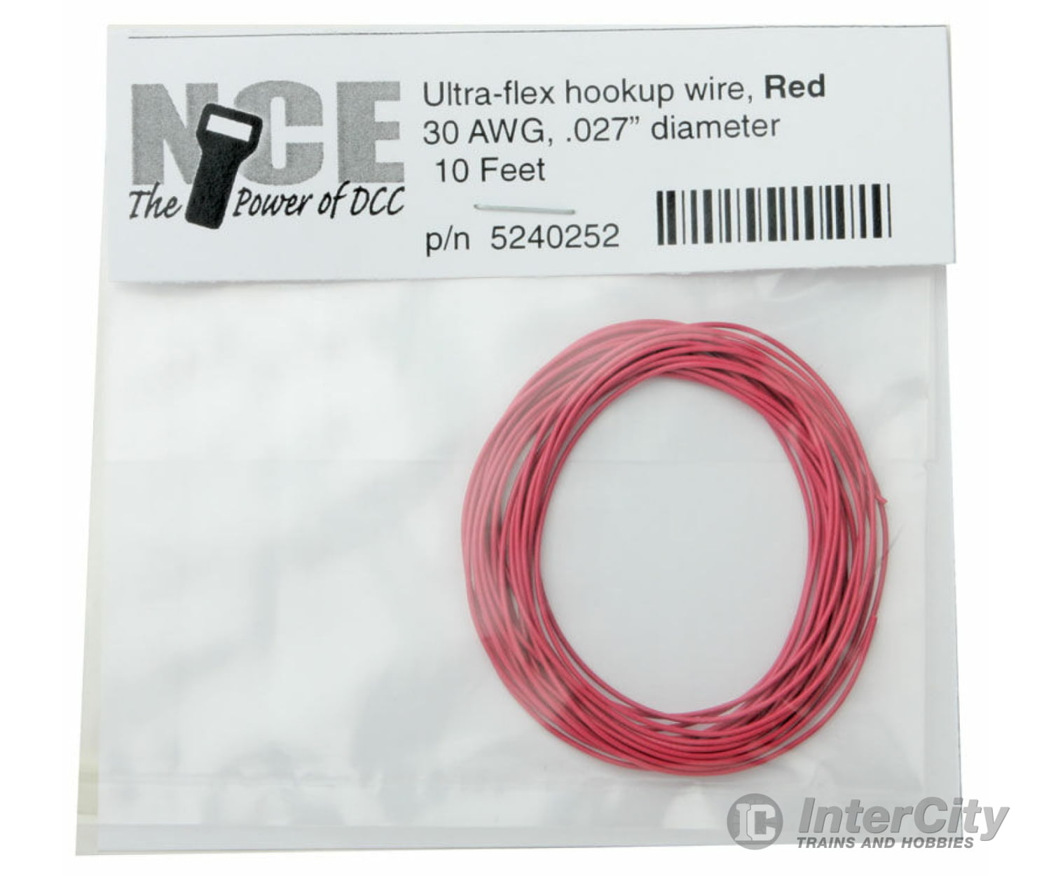 Nce 252 Ultraflex Hook-Up 32Awg.023 Diameter Wire -- Red 10’ 3.05M Dcc Accessories