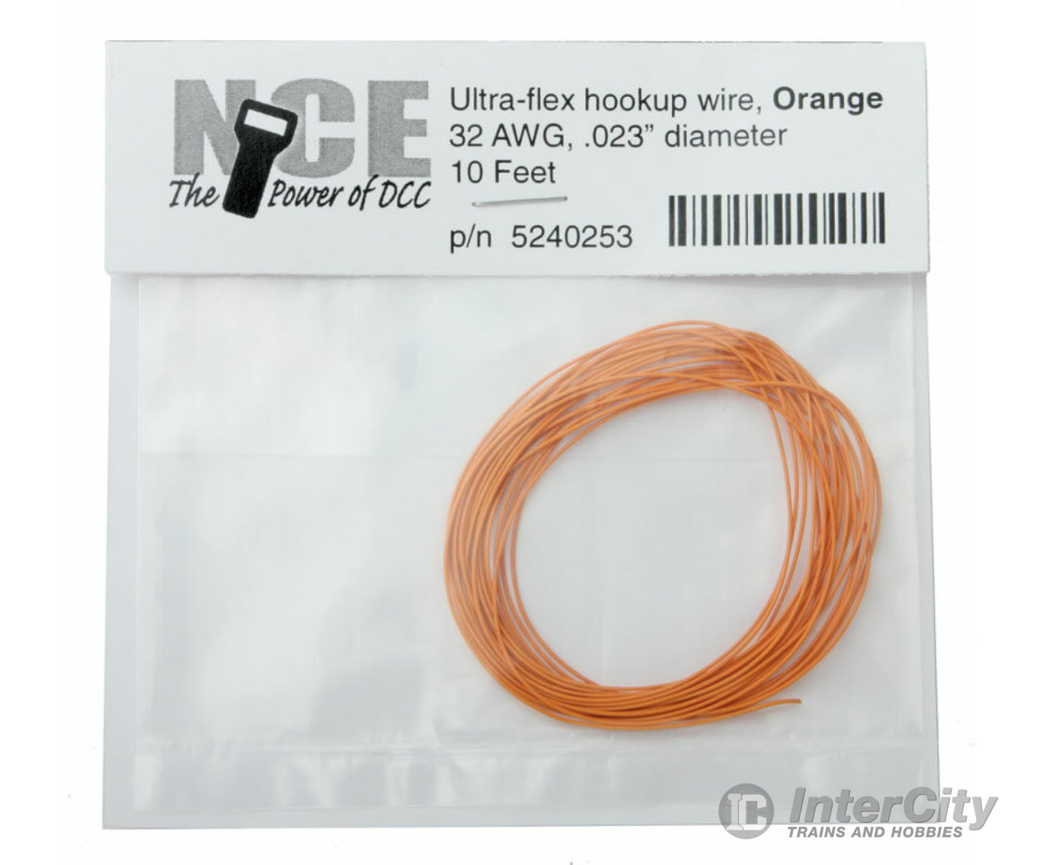 Nce 253 Ultraflex Hook-Up 32Awg.023 Diameter Wire -- Orange 10’ 3.05M Dcc Accessories