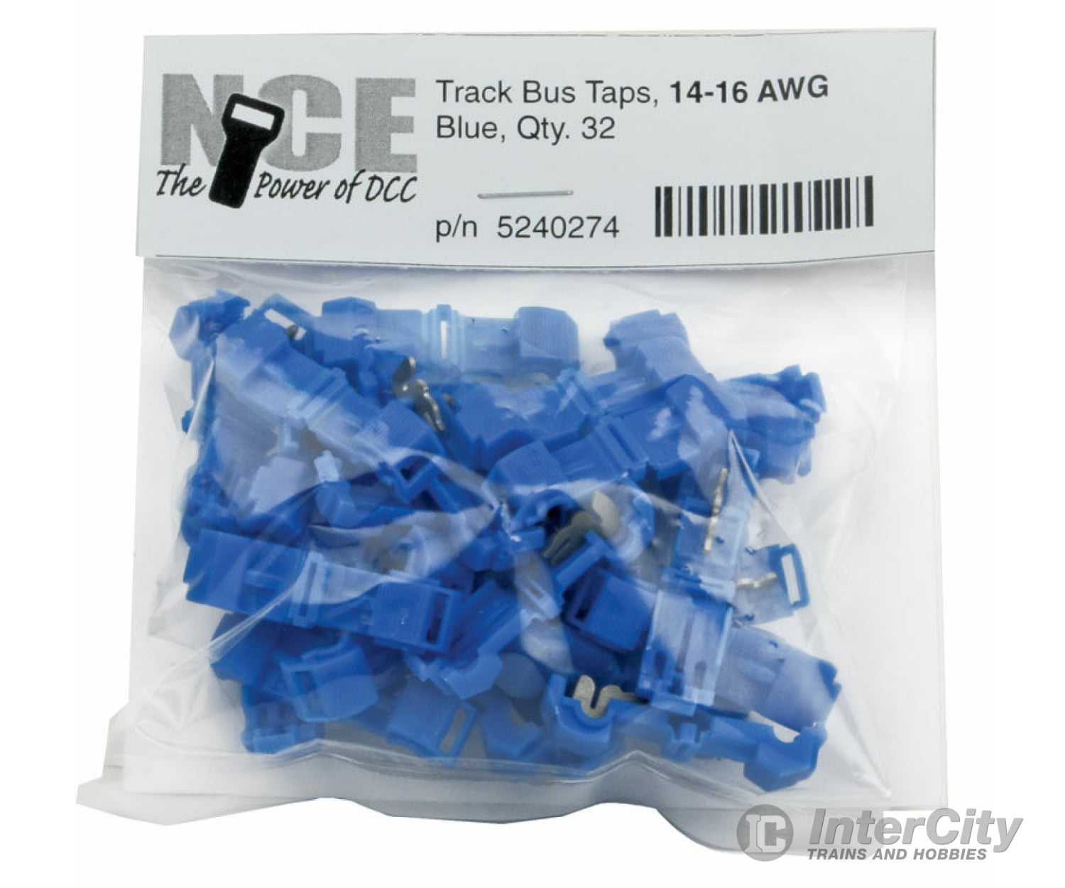 Nce 274 Track Bus Taps - - Blue Pkg(32) Dcc Accessories