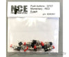 Nce 301 Btn8 Momentary Spst Normally Open Pushbutton Switch 8-Pack -- Red Lights & Electronics