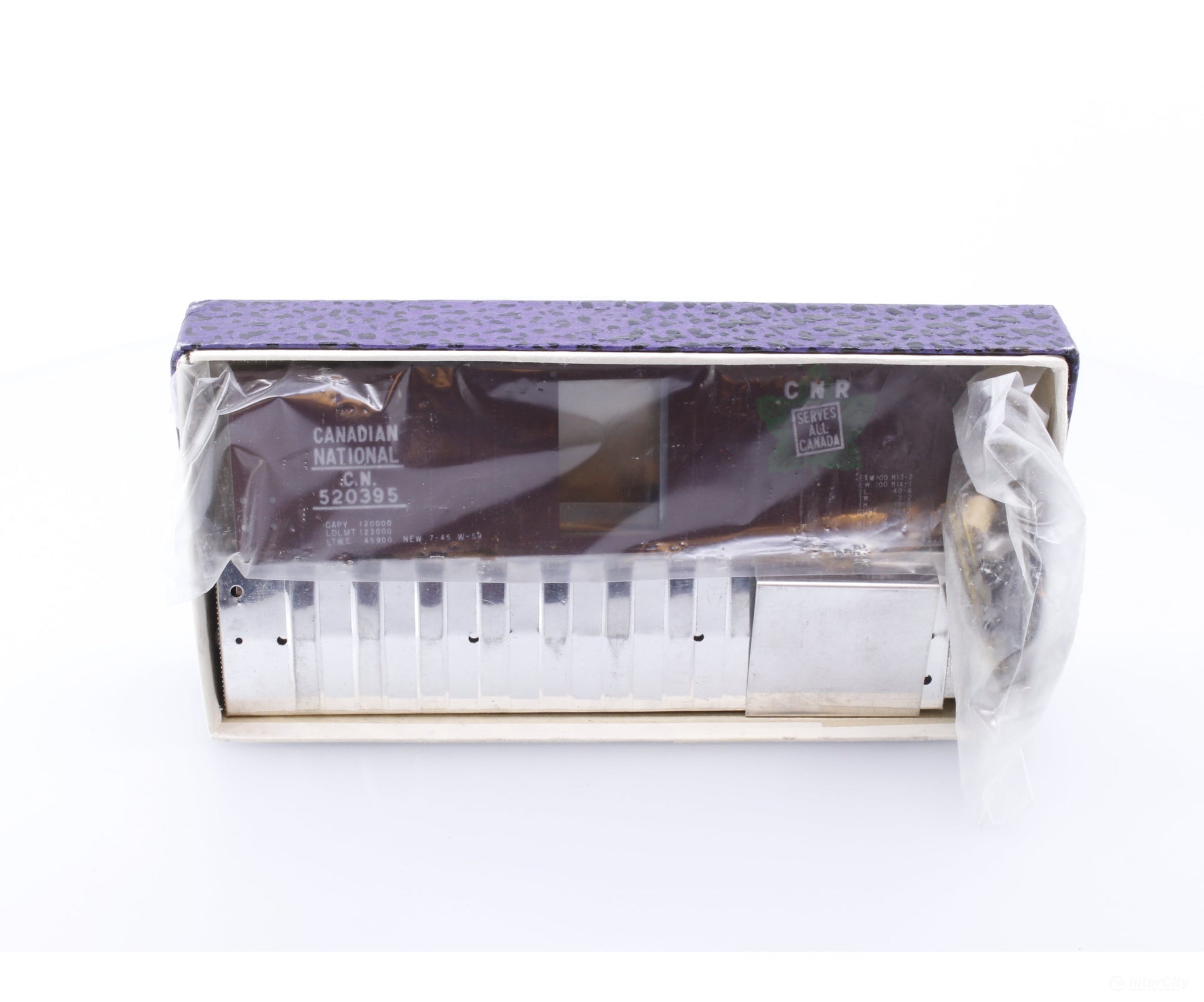 New One Model Toy Works 3 HO Box Car All Metal Kit Canadian National (CN) 520395 Freight Cars