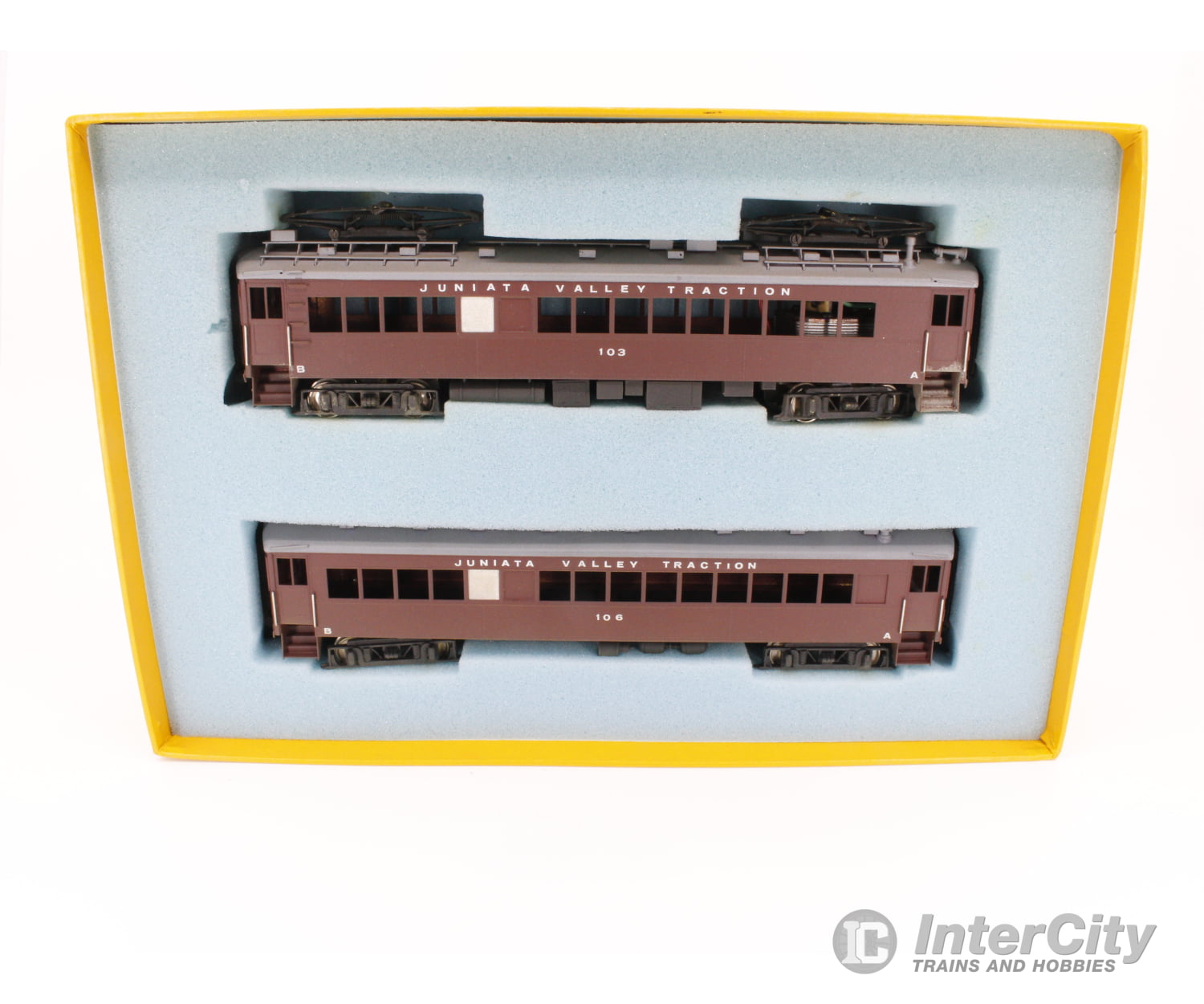 Other Ho Coach & Trailer Set (Painted As Juniata Valley Transit) 103 106 Passenger Cars