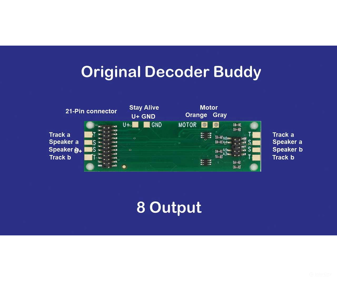 Nix Trains Ntz4 Decoder Buddy Dcc Motherboard With 21 - Pin Socket (1.0K O Accessories