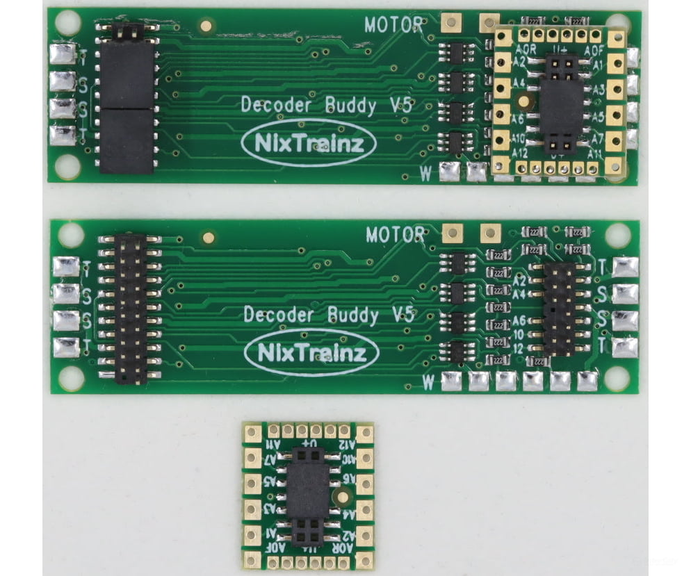 Nix Trains Ntz6 Decoder Buddy V5B - Locomotive Motherboard With 21-Pin Socket 12 Output 1K