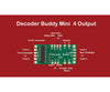 Nix Trains Ntz8 Decoder Buddy Mini - Locomotive Motherboard With 21 - Pin Socket - - With 2.2K Ohm