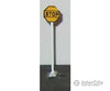 Nj International N 2250 Railroad Stop Sign -- Painted Brass (Yellow Black) Pkg(2) Signals & Catenary