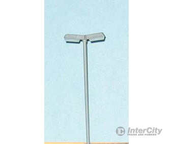 Nj International N 7298 Modern Led Double Streetlight -- All Brass 28 Scale Feet Tall 12-24V (Ac Or