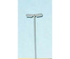 Nj International N 7298 Modern Led Double Streetlight -- All Brass 28 Scale Feet Tall 12-24V (Ac Or