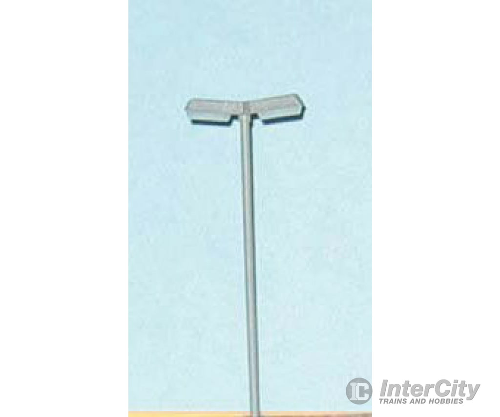 Nj International N 7298 Modern Led Double Streetlight -- All Brass 28 Scale Feet Tall 12-24V (Ac Or