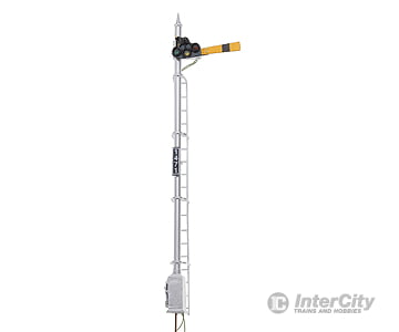 Nj International S 4303 Upper Quadrant 3-Position Semaphore W/Opening Relay Base Door (Brass)