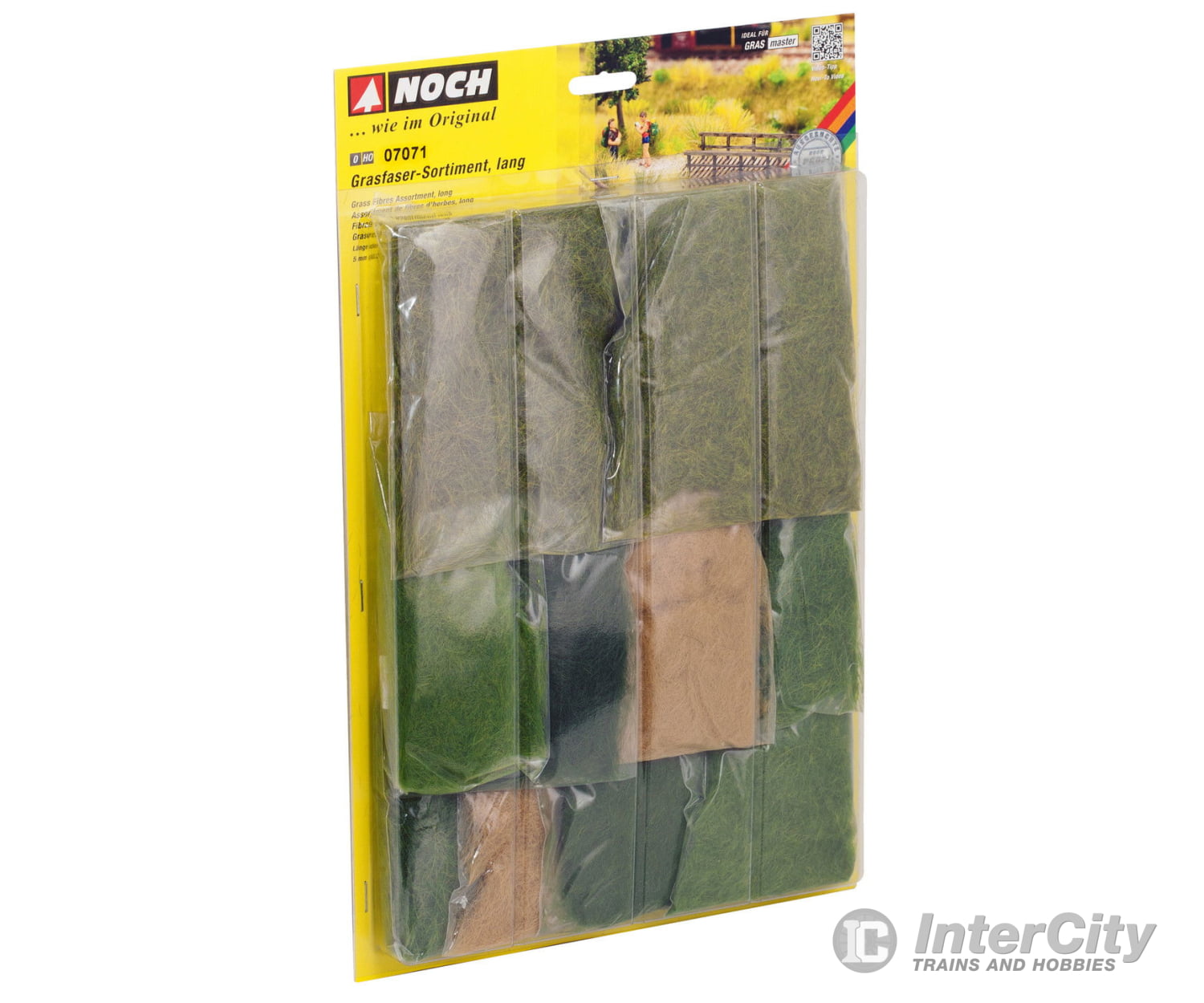 Noch 07071 HO O 1 Grass Fibres Assortment long Static Grass & Applicators