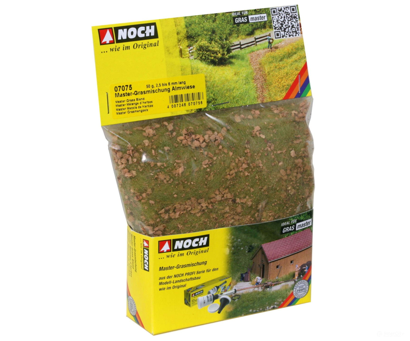 Noch 07075 HO TT O G Master Blend Alpine Meadow 2.5 - 6 mm Static Grass & Applicators