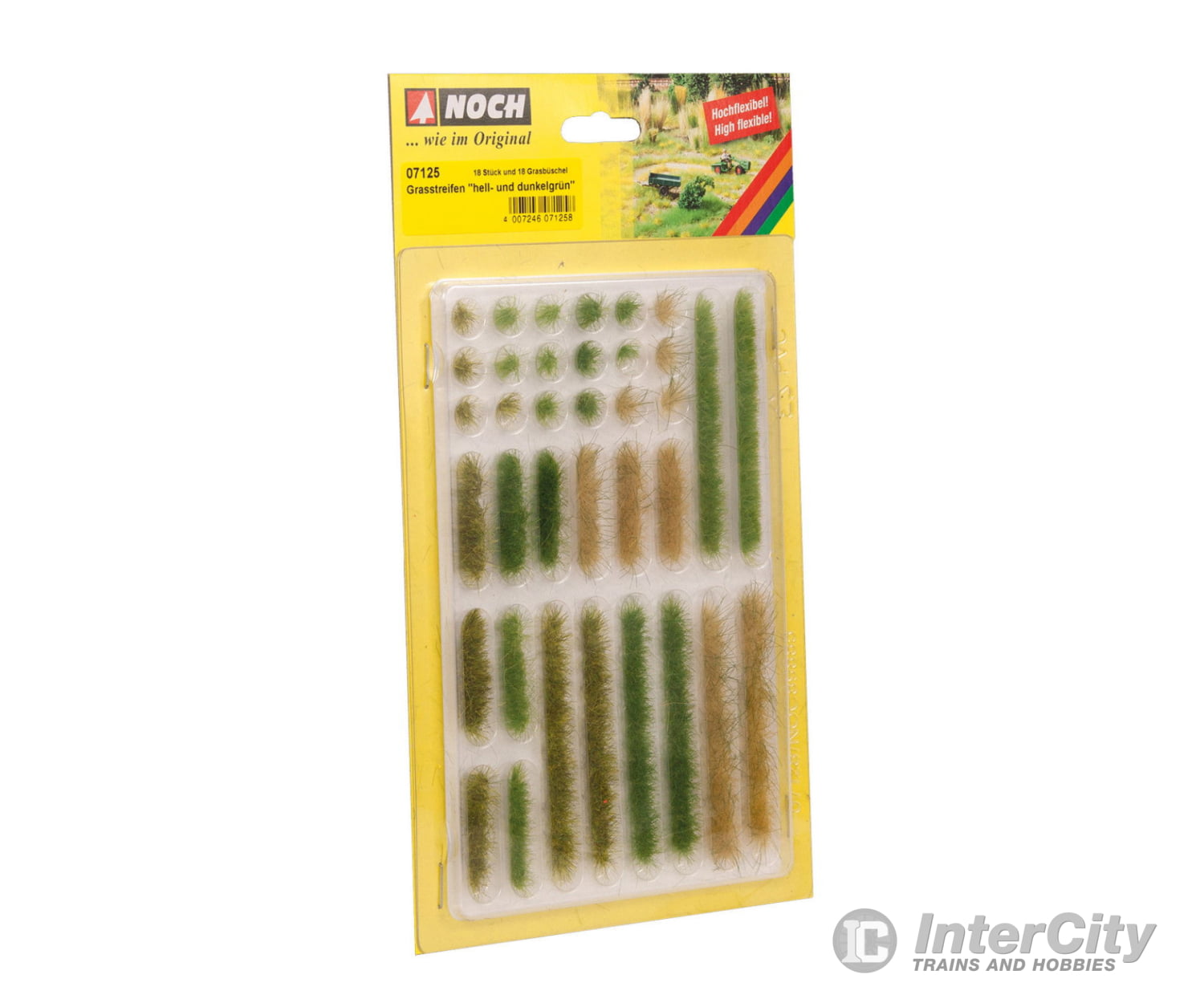 Noch 07125 Grass Strips ’Light and Dark Green’ Grass & Scenery Mats