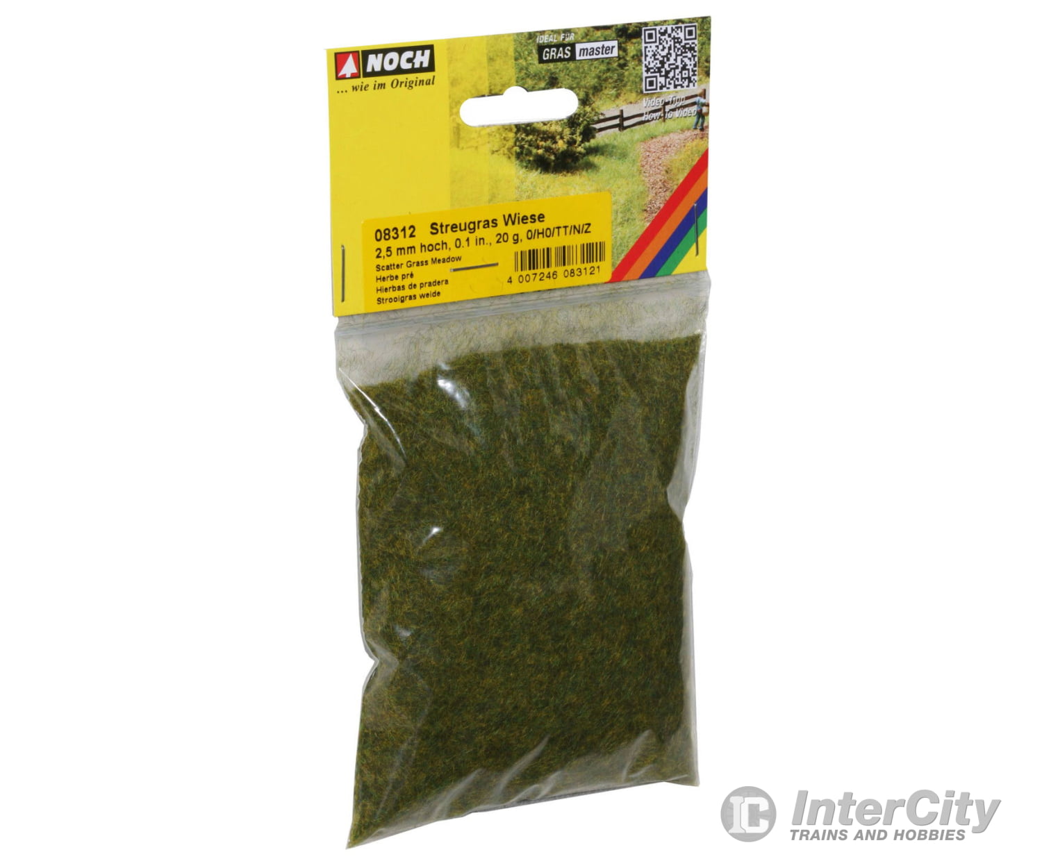 Noch 08312 Scatter Grass ’Meadow’ Static Grass & Applicators