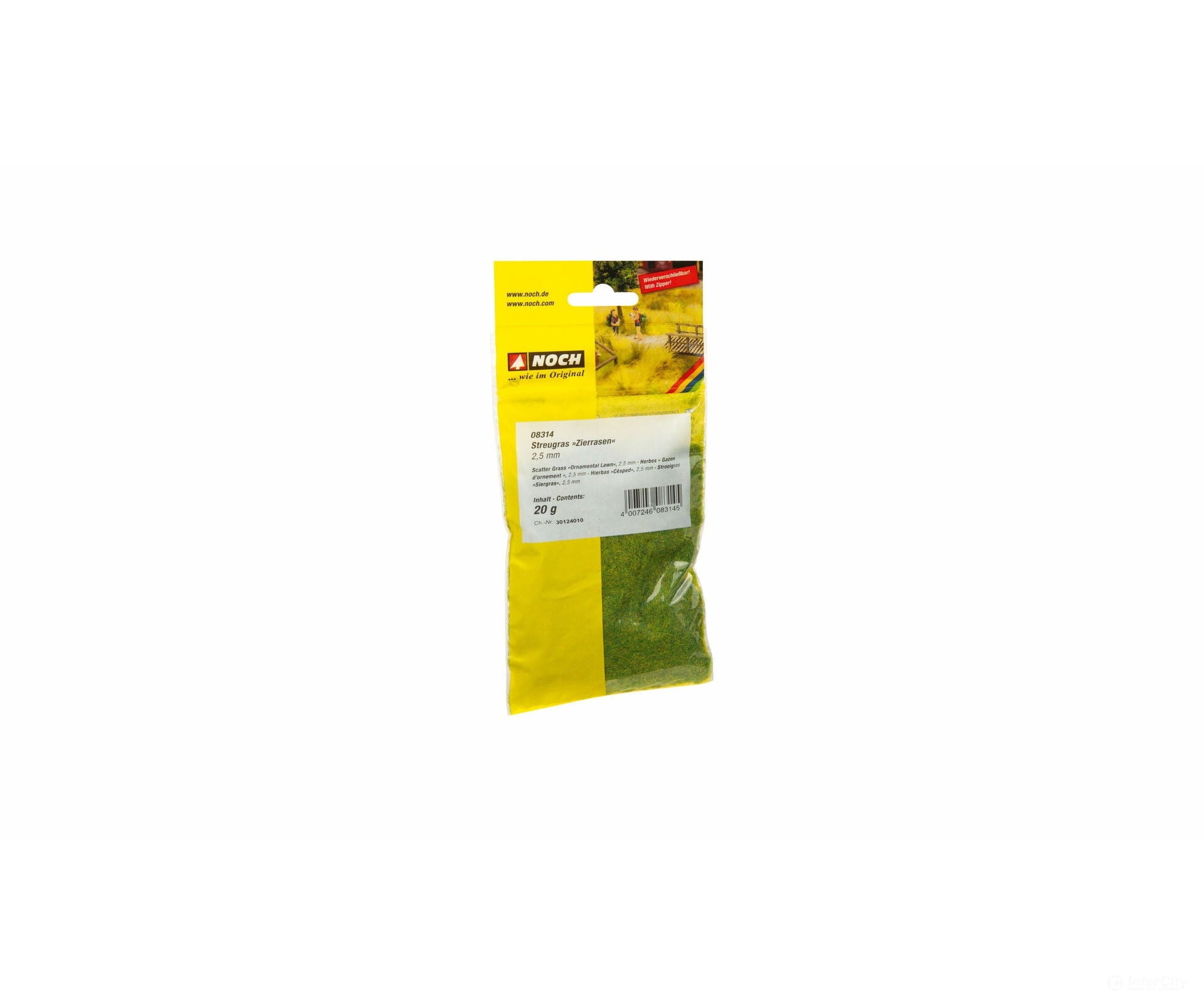 Noch 08314 Scatter Grass ’Ornamental Lawn’ 2.5 mm Static Grass & Applicators