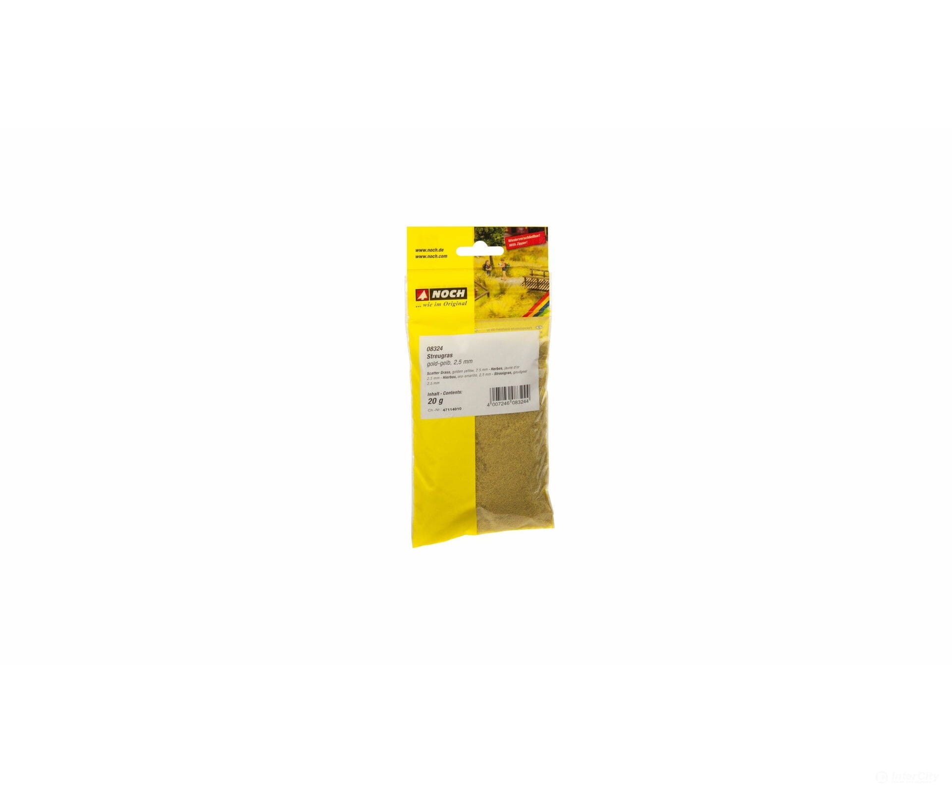 Noch 08324 Scatter Grass Golden Yellow 2.5 mm Static Grass & Applicators