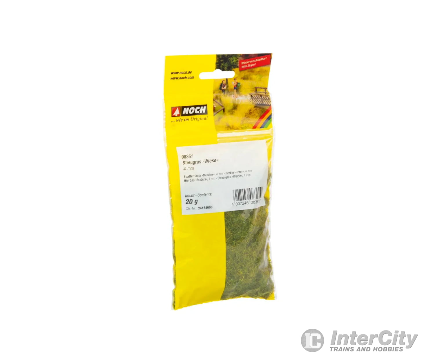 Noch 08361 HO N Z Scatter Grass ’Meadow’ Static Grass & Applicators