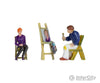 Noch 10415 HO Painter with Model and Easel Figures