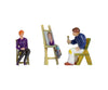 Noch 10415 HO Painter with Model and Easel Figures