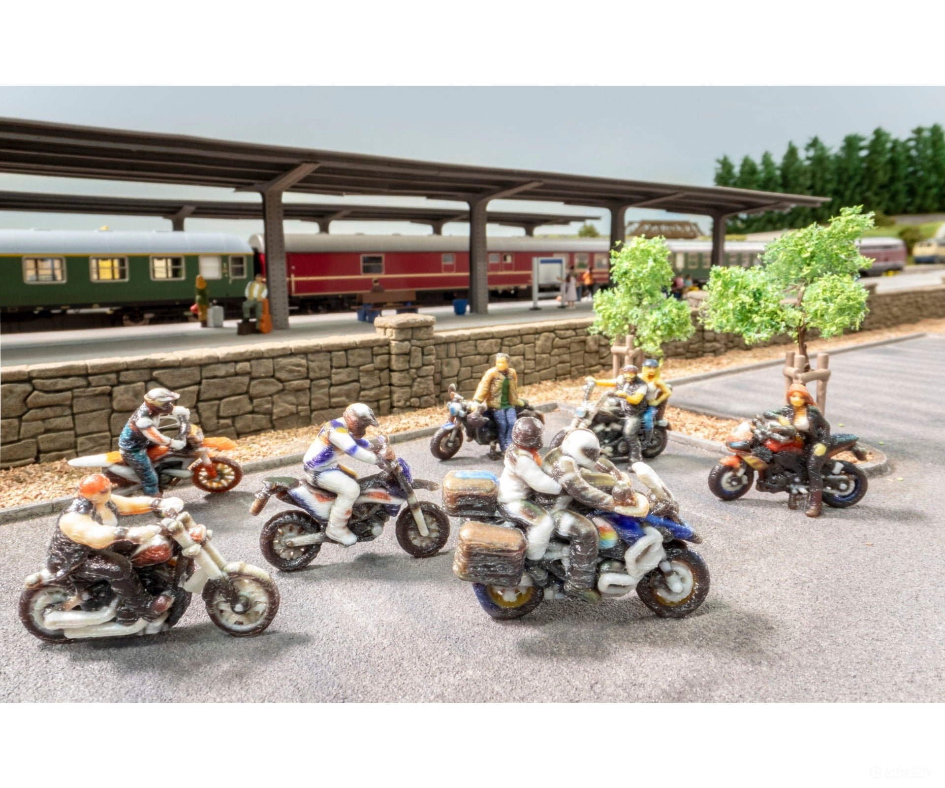 Noch 10902 HO Sports Motorbike Cornering Figure Figures