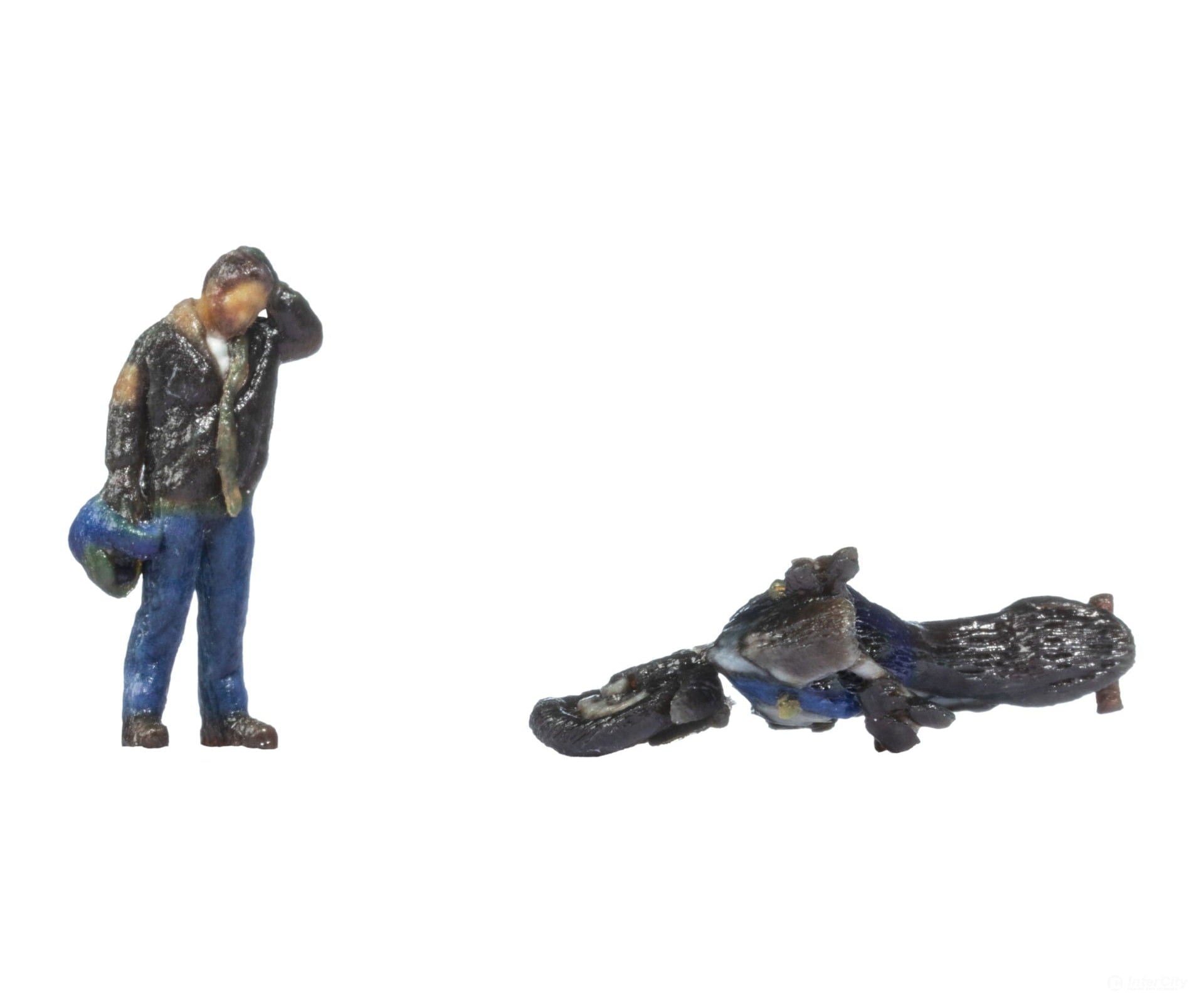 Noch 10909 HO Motorbike Accident Figure Figures