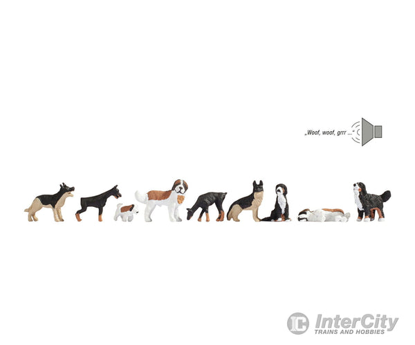 Noch 12852 HO Dogs Figures