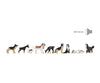 Noch 12852 HO Dogs Figures