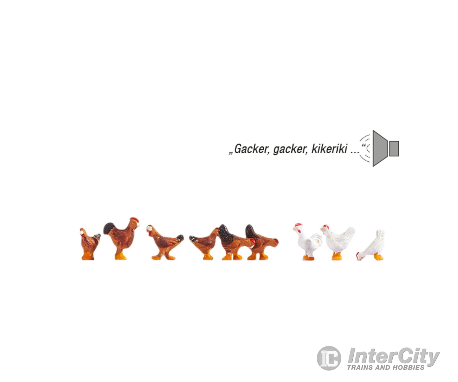 Noch 12853 HO Chickens Figures