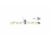 Noch 12854 HO Flock of sheep Figures