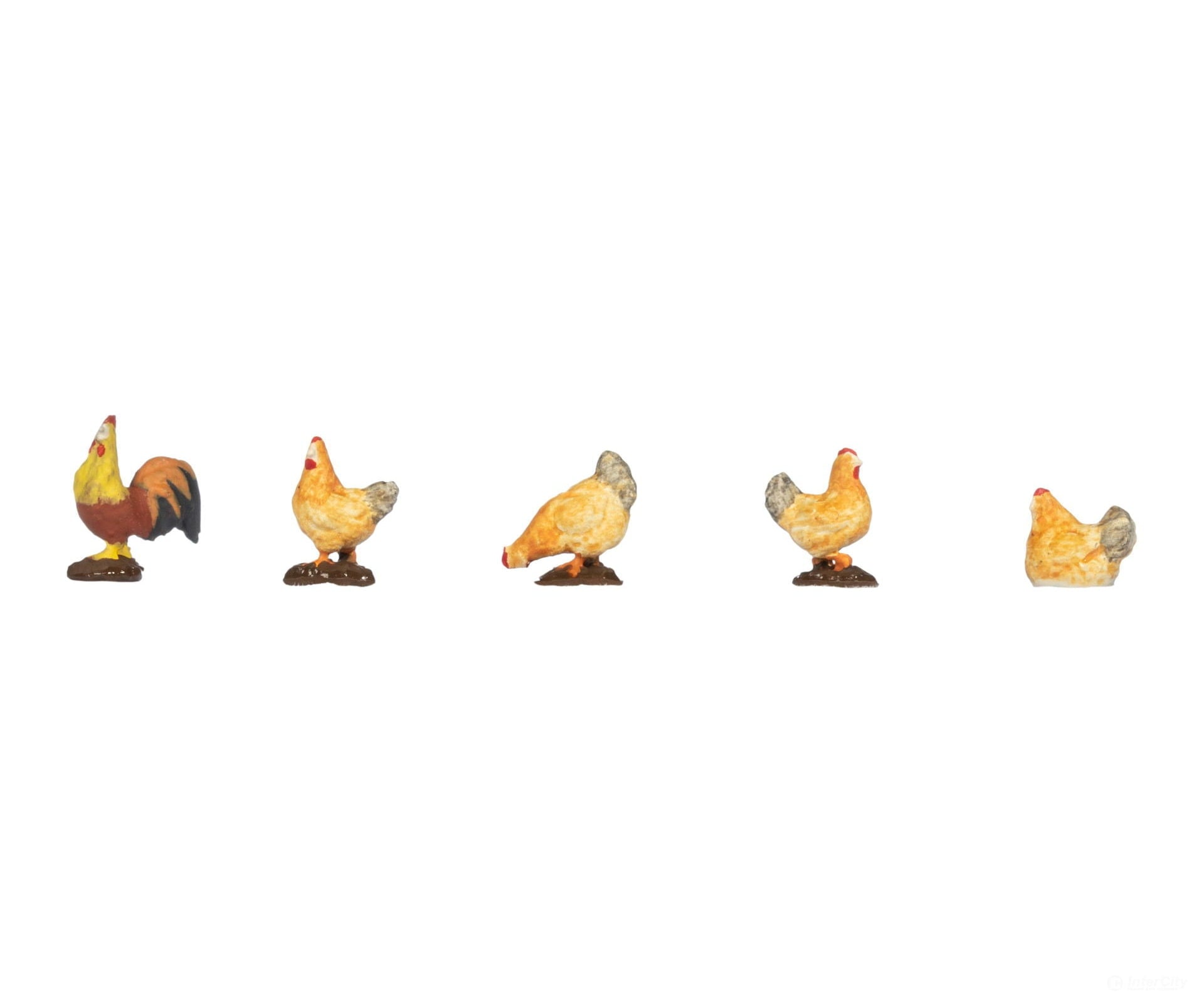 Noch 12865 HO Sound Scene 2.0 Chicken and Roosters Figures