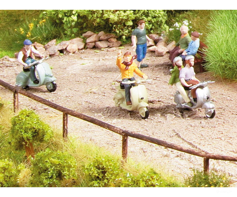 Noch 13015 HO Rail Fence Figures