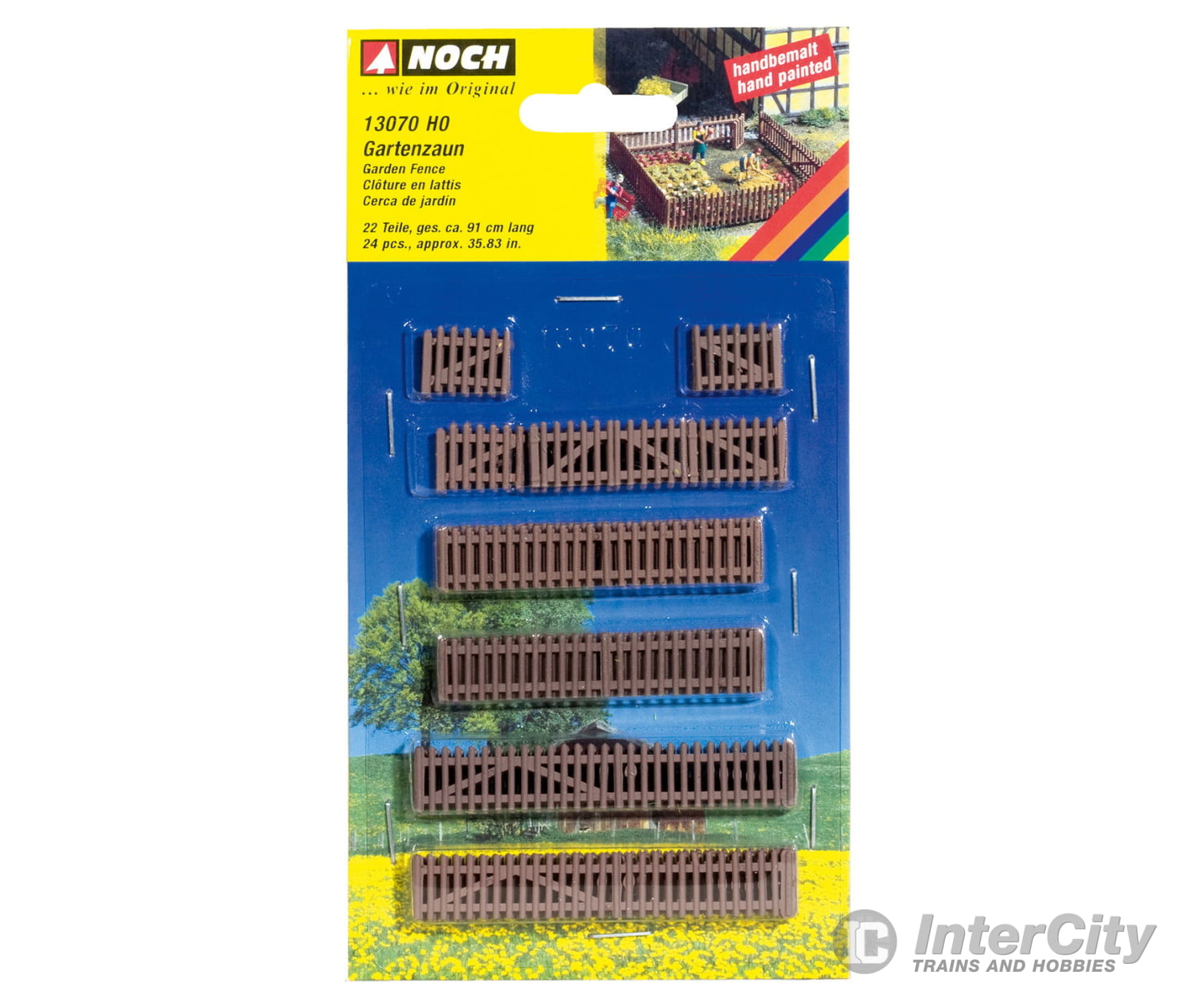 Noch 13070 HO Garden Fence Figures