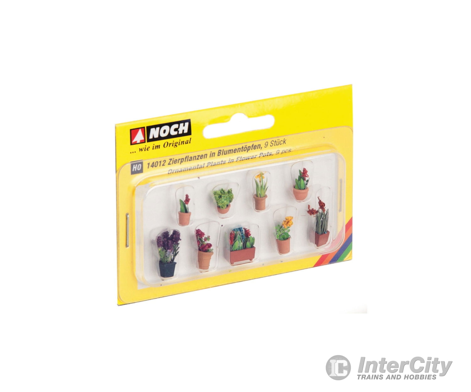 Noch 14012 HO Ornamental Plants in Pots Trees & Vegetation