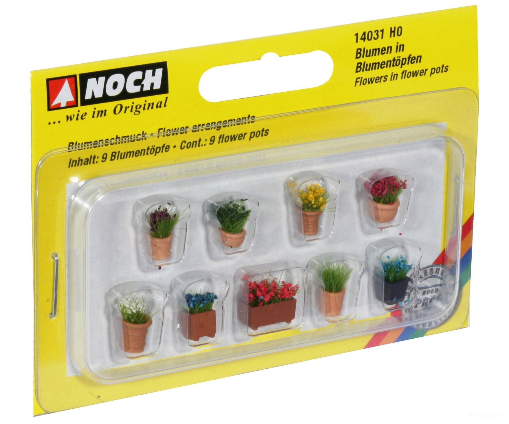 Noch 14031 HO Flowers in Small Flowerpots Trees & Vegetation