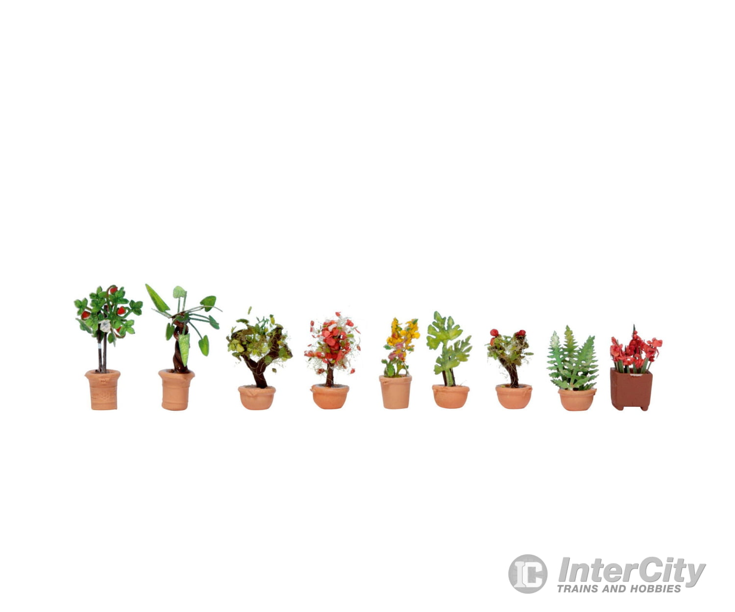 Noch 14082 N Ornamental Plants in Flowerpots Trees & Vegetation