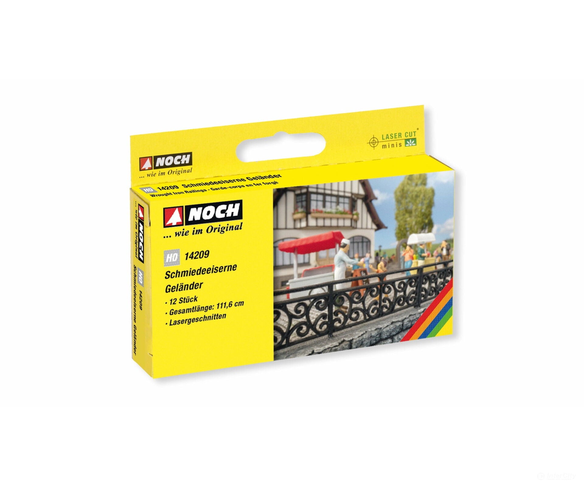 Noch 14209 HO Wrought Iron Railings Scenery Details