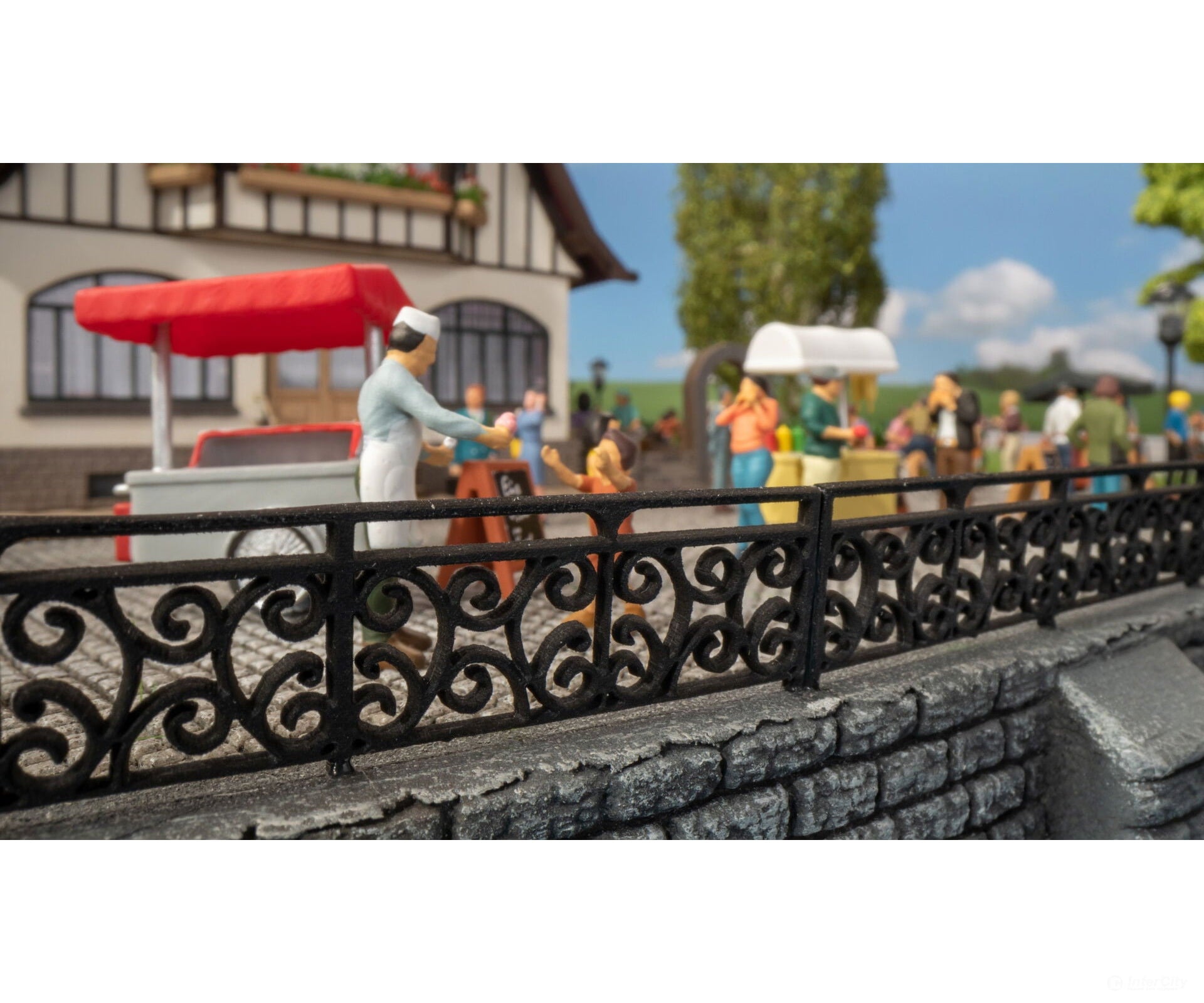 Noch 14209 HO Wrought Iron Railings Scenery Details