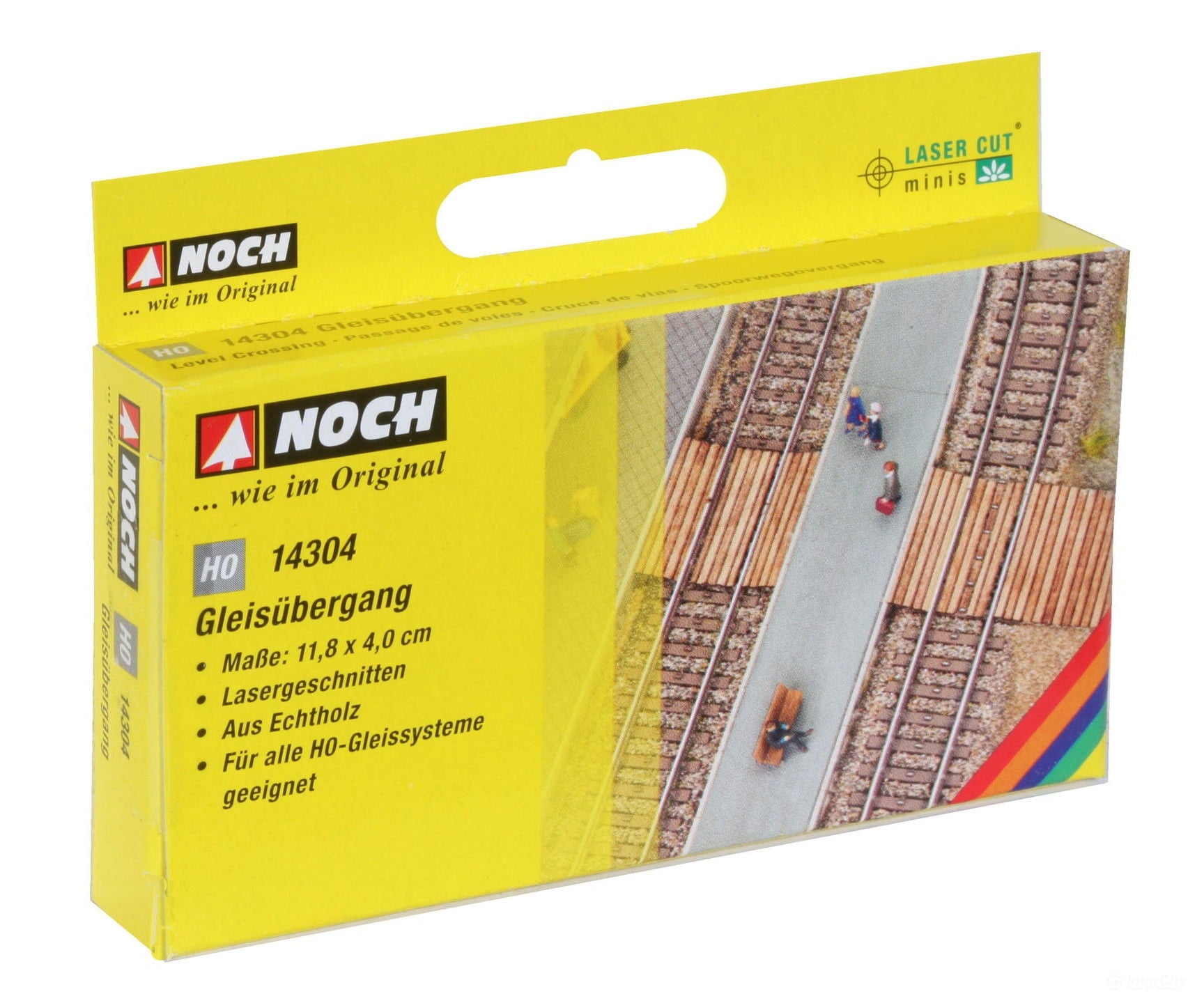 Noch 14304 HO Level Crossing Scenery Details