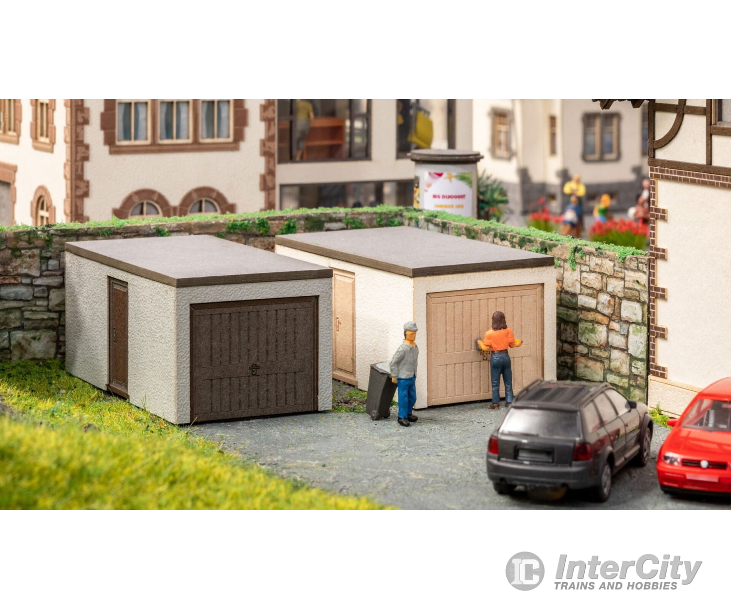 Noch 14319 HO Prefab Garage Scenery Details