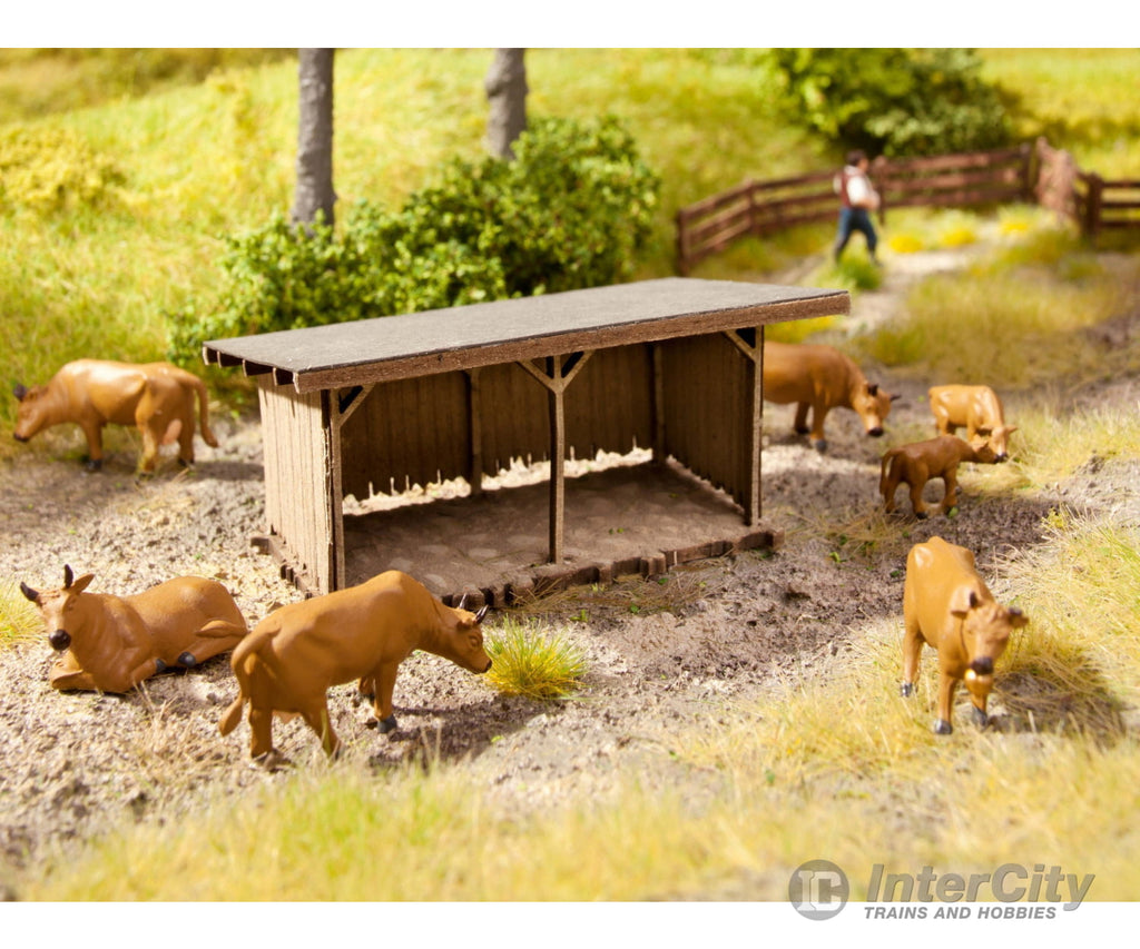Noch 14379 HO Cattle Shelter Scenery Details