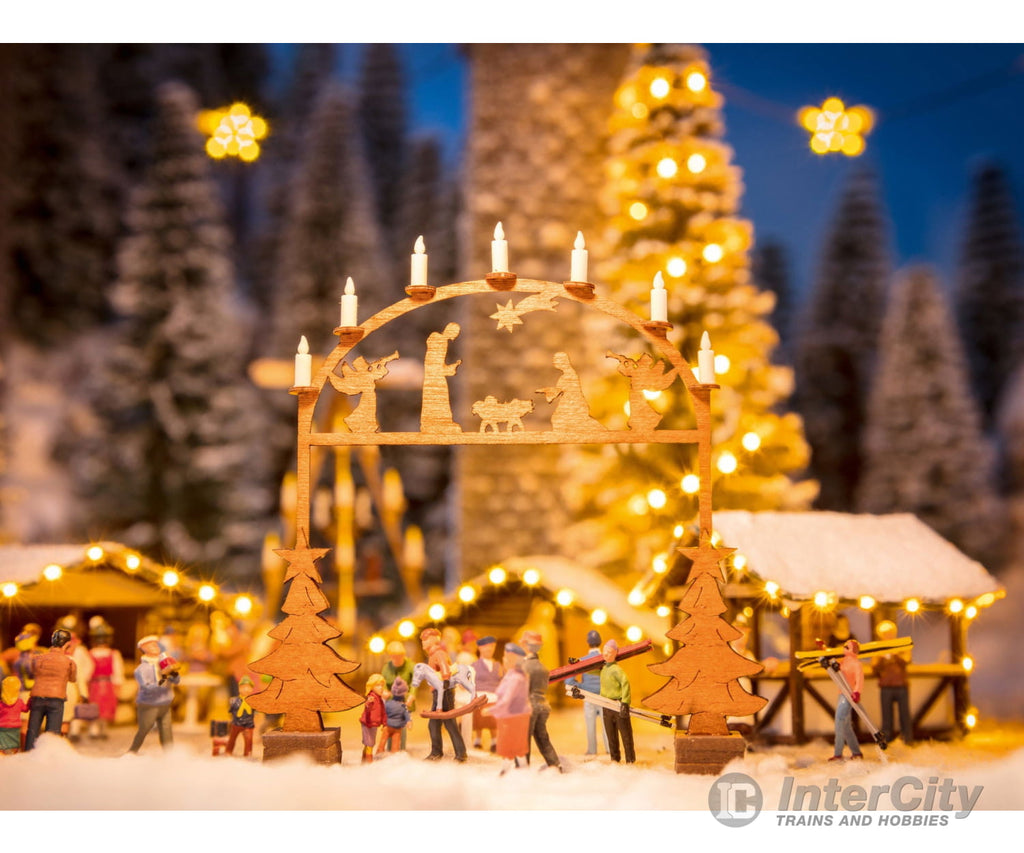 Noch 14391 HO Christmas Market Entry Arch Scenery Details