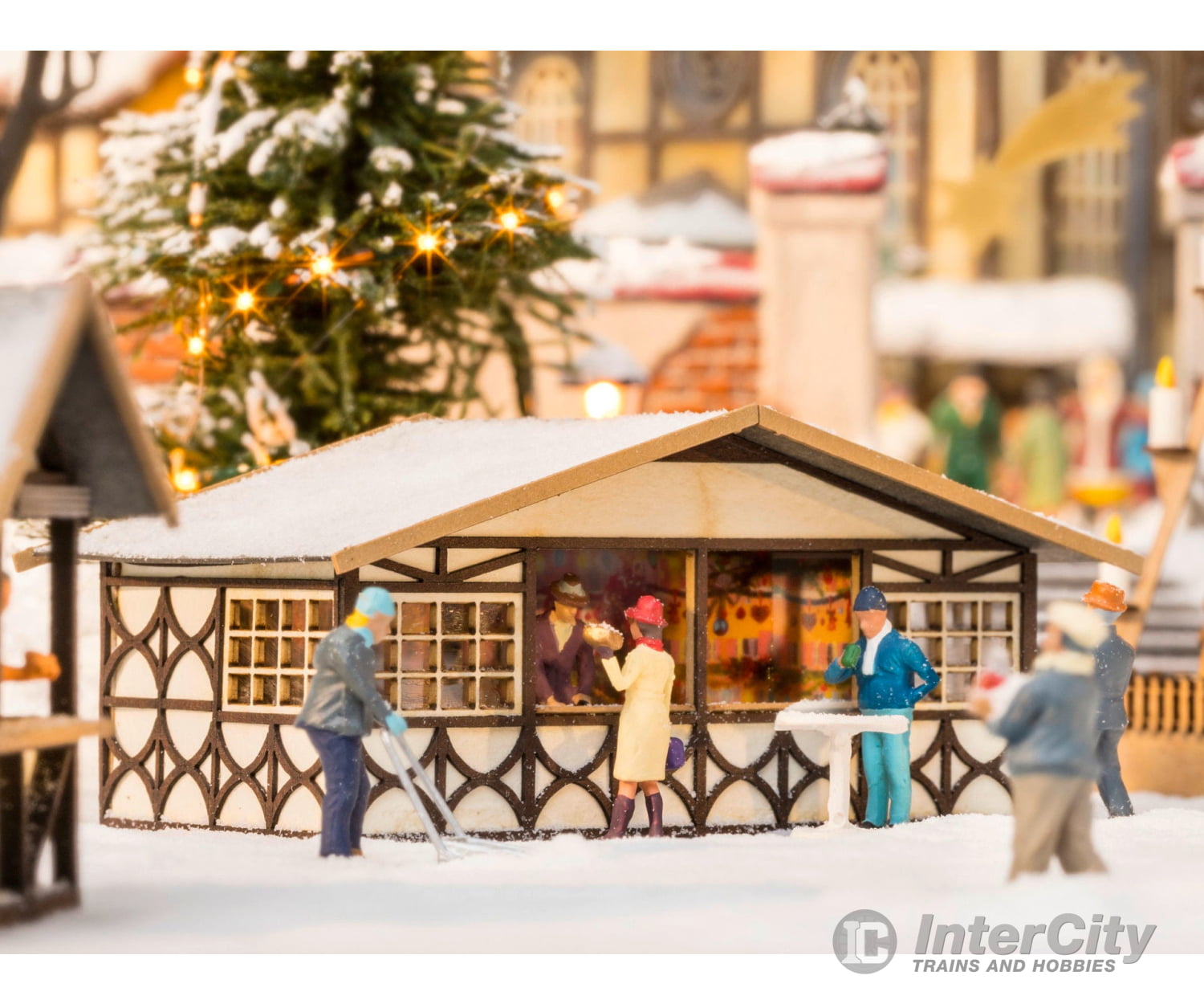 Noch 14392 HO Christmas Market Stall Scenery Details